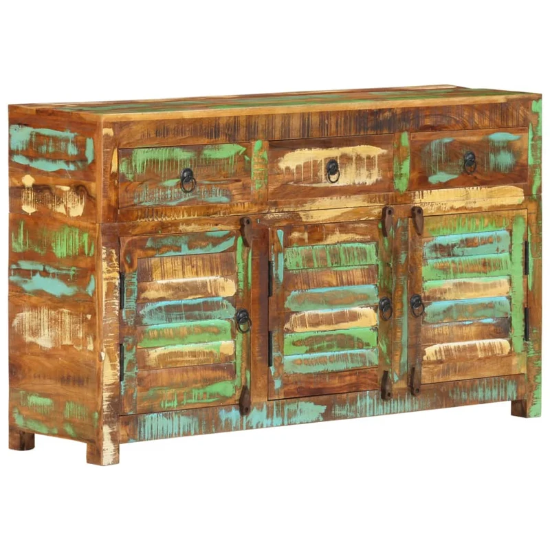 Sideboard 110x30x65 cm Altholz Massiv