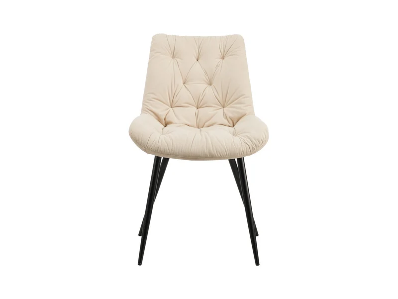Claudio Upholstered Dining Chair – Corduroy | Black Metal Frame | 4 Colours