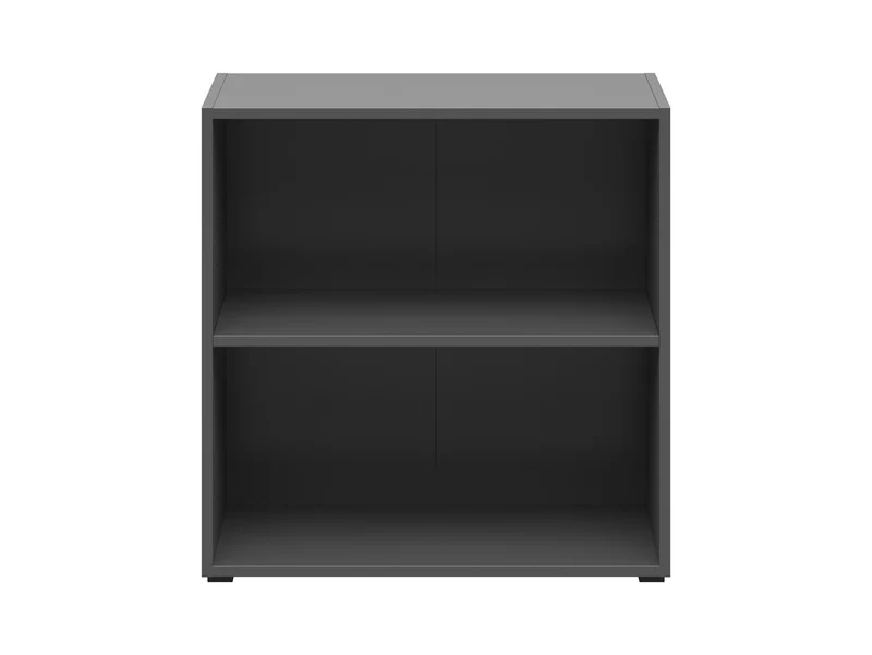 System 64 Open Shelf Unit – Graphite | Wall-Mount or Floor | Modular | 64×64×33 cm