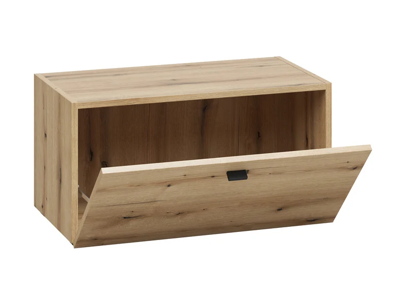 System 64 Single-Door Cabinet – Drop-Down Door | Coast Evoke Oak | Wall-Mount or Floor | Modular