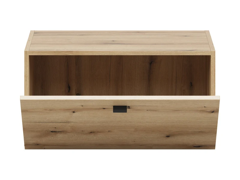 System 64 Single-Door Cabinet – Drop-Down Door | Coast Evoke Oak | Wall-Mount or Floor | Modular