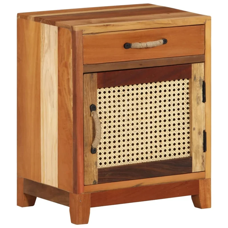 Nachttisch 40x30x50 cm Altholz Massiv