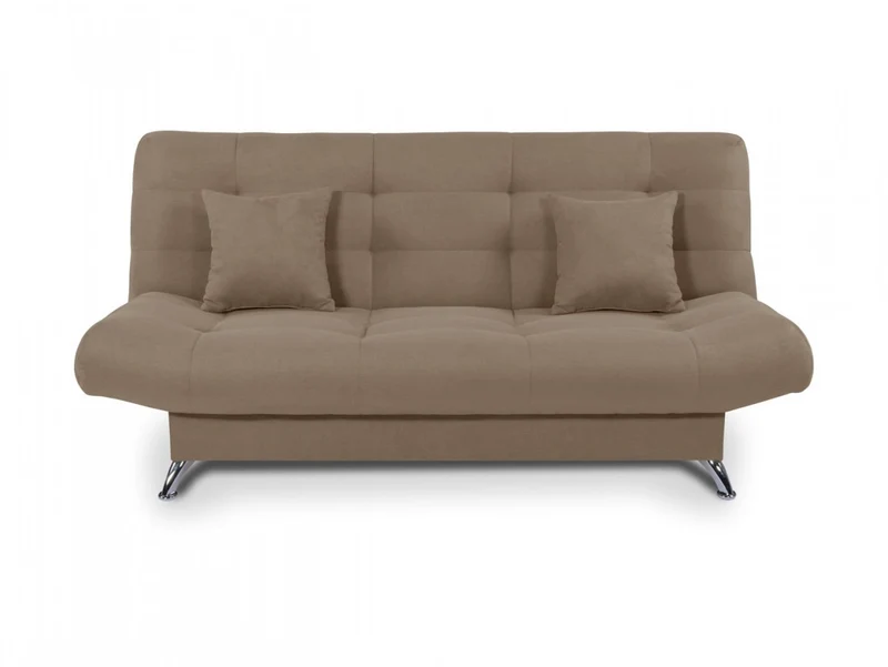 Viola 3K Sofa Bed with Storage – Quilted, Bonell Springs, Chrome Legs