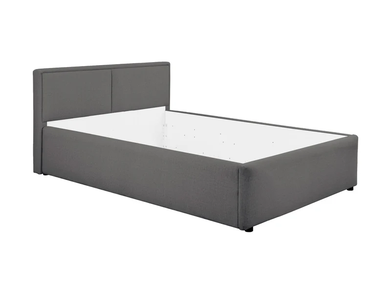 Nedin Upholstered Bed 120x200 cm – Padded Headboard, Leg Frame