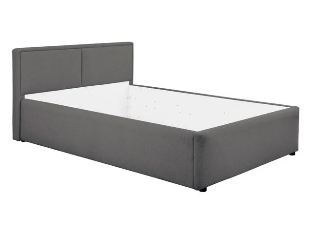 Nedin Upholstered Bed 120x200 cm – Padded Headboard, Leg Frame