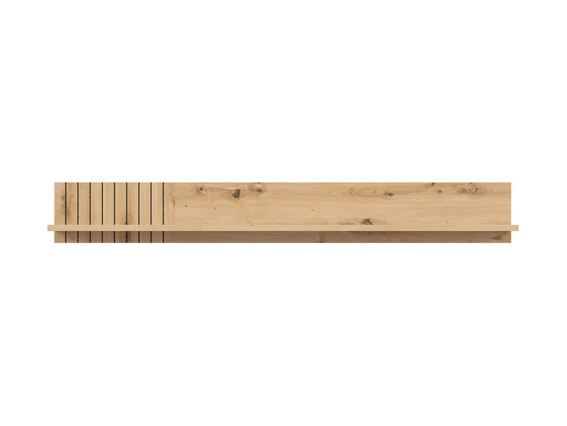 Lamea Wall Shelf 135 cm – Floating Shelf with Back Panel | Artisan Oak | 135×18×20 cm
