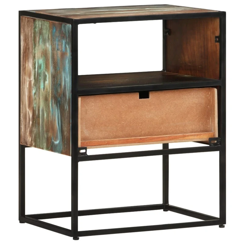 Nachttisch 40x30x50 cm Altholz Massiv