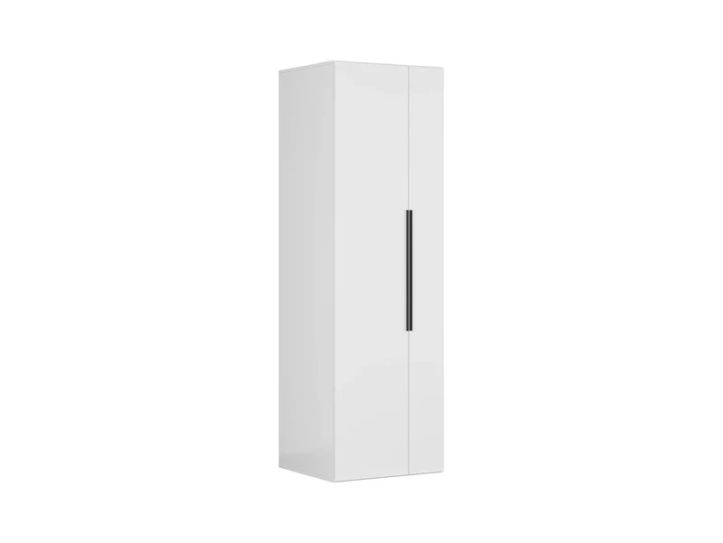 Flex Wardrobe 75 — 2-Door White Wardrobe with Hanging Rail & Shelves