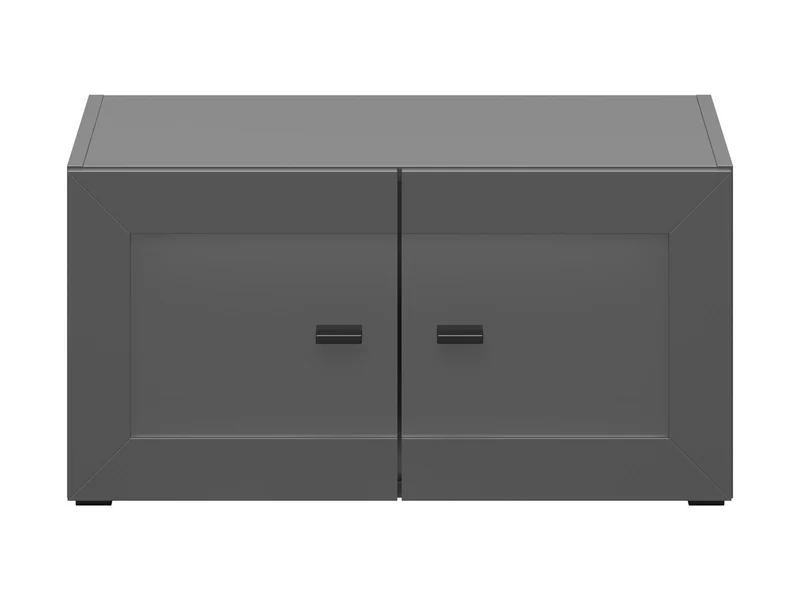 System 64 Display Cabinet — 2 Doors, Soft-Close, Wall-Mountable & Optional LED, Graphite