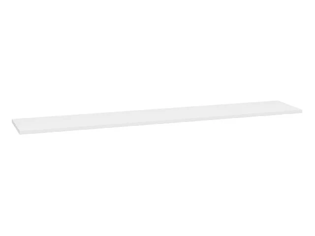 System 64 Top Panel 192cm — Connects & Finishes Modular Units, 2cm Laminated Board, White