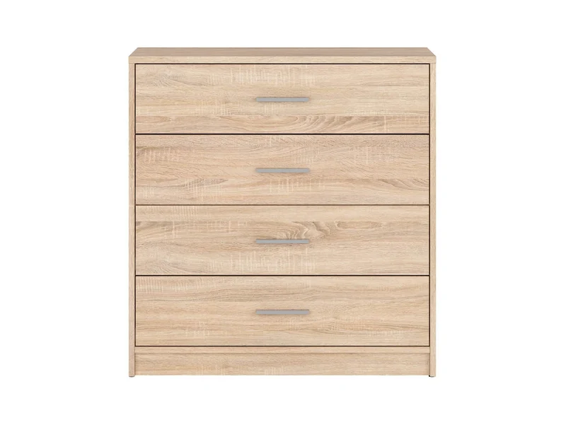 Nepo Plus Chest of Drawers — 4 Drawers, Sonoma Oak, Youth Bedroom