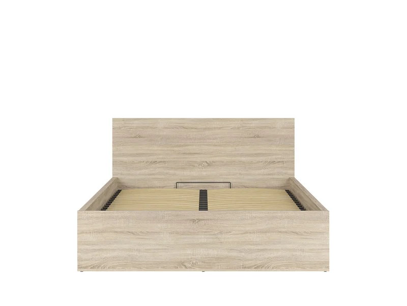 Tetrix Bed Set 160 + Mimas Mattress — Storage, Sonoma Oak