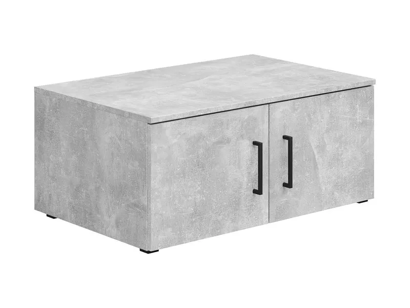 MultiDo Shelving Unit with Doors 80cm — Wall-Mountable or Freestanding, Modular System, Light Atelier