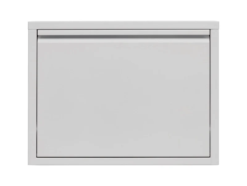 Fly 1K — Compact Metal Shoe Cabinet | 50 × 37 × 15 cm | White | Loft Style