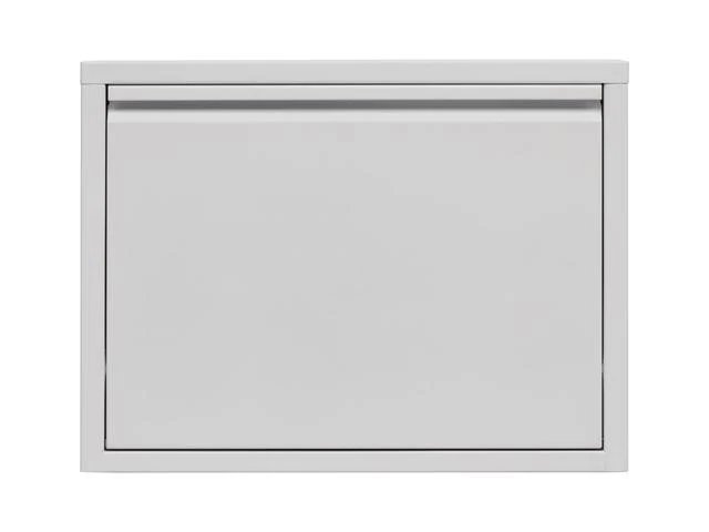 Fly 1K — Compact Metal Shoe Cabinet | 50 × 37 × 15 cm | White | Loft Style