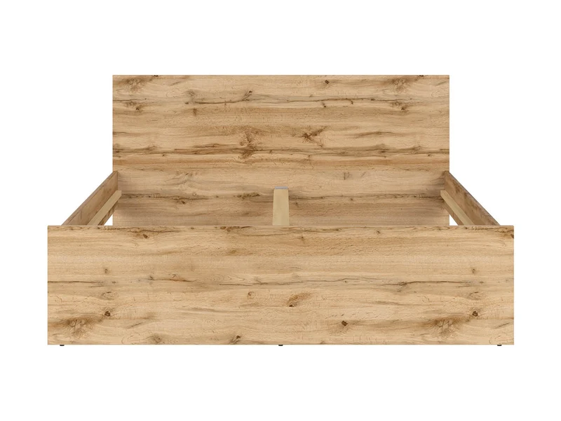 Nuis — Double Bed 160 × 200 cm | Wotan Oak | Scandinavian Style | Slatted Base Not Included