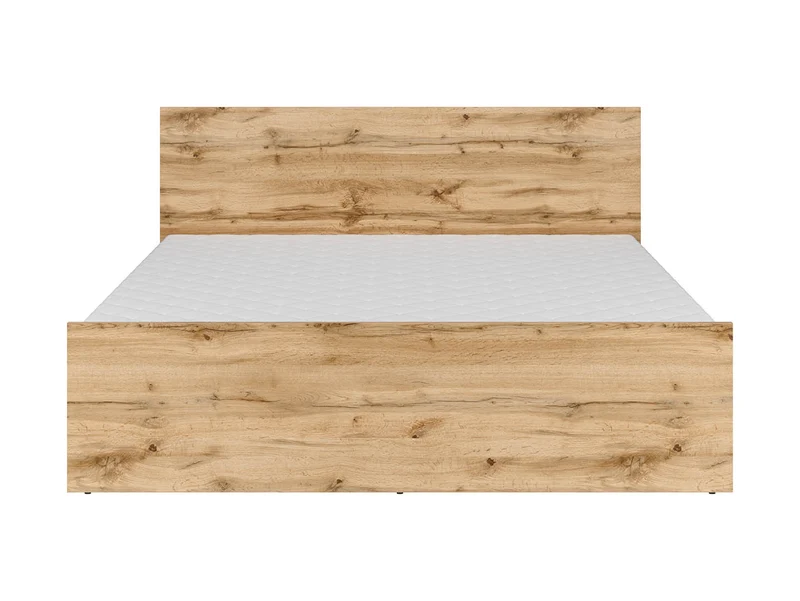 Nuis — Double Bed 160 × 200 cm | Wotan Oak | Scandinavian Style | Slatted Base Not Included