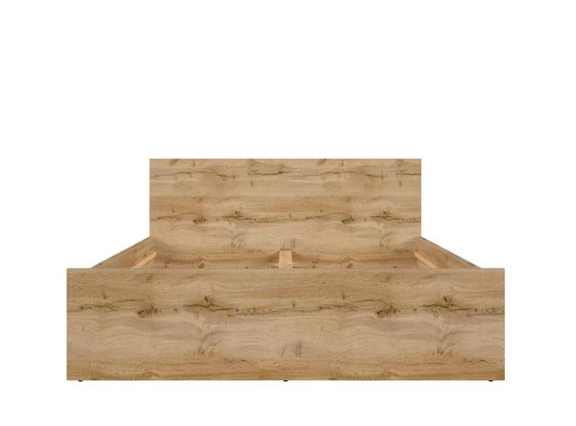 Nuis — Double Bed 160 × 200 cm | Wotan Oak | Scandinavian Style | Slatted Base Not Included