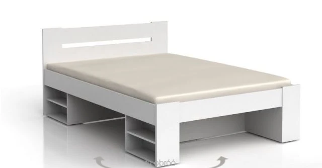 Nepo Plus Platform Bed 140x200 – White (Frame Only)