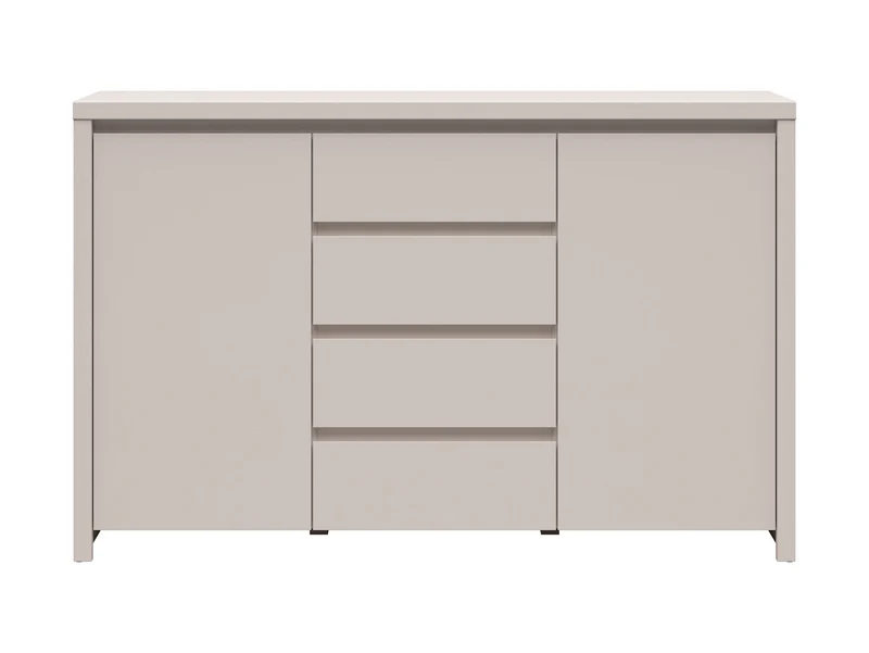 Kaspian Chest of Drawers 144 cm – 4 Drawers & 2 Doors – Uni Kashmir