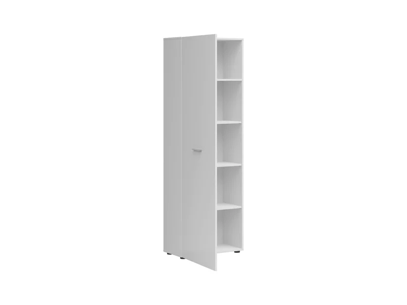 Neno — Open Wardrobe with Hanging Rail & Shelf | 60 × 179 cm | White | Hallway & Dressing Room