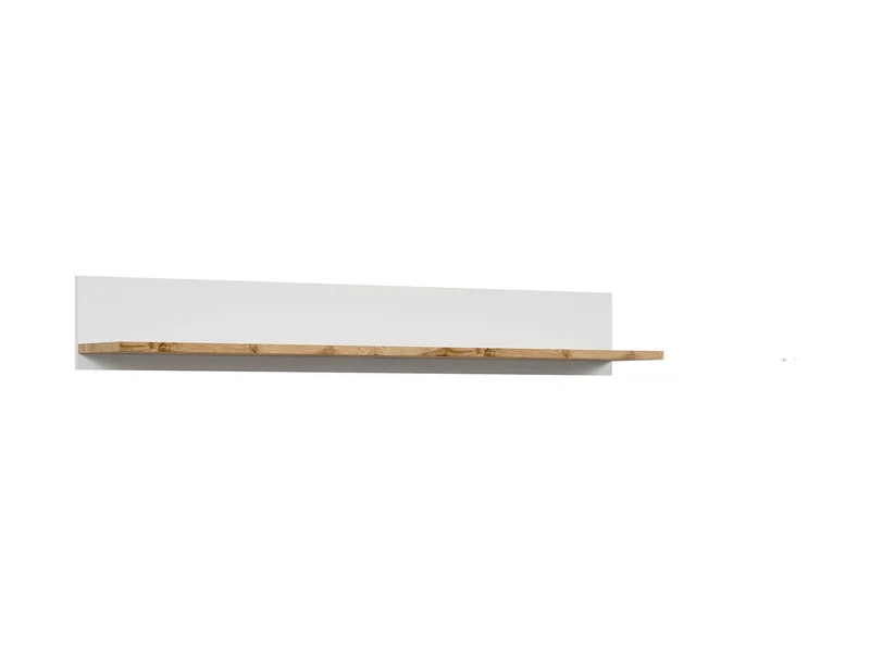 Holten — Wall Shelf | 156 cm | White & Wotan Oak | Max 5 kg