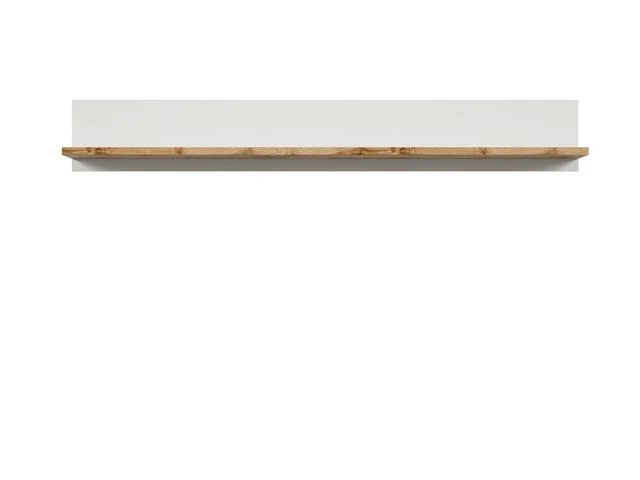 Holten — Wall Shelf | 156 cm | White & Wotan Oak | Max 5 kg
