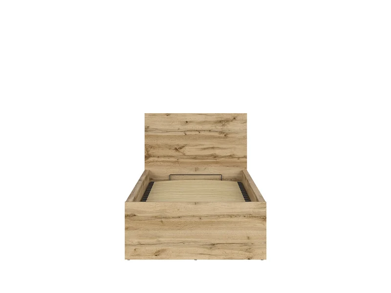 Tetrix — Bed Set 90 × 200 cm with Storage & Mimas Mattress | Wotan Oak