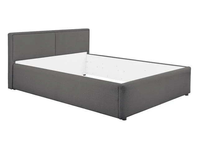 Nedin Upholstered Bed 140×200 – Fabric Headboard on Legs | Frame Only