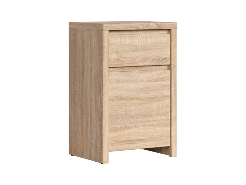 Kaspian Cabinet 49×77 cm – 1 Door, 1 Drawer, Handleless | Sonoma Oak
