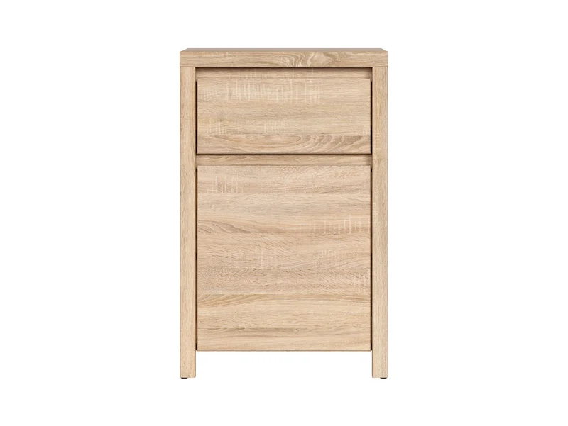 Kaspian Cabinet 49×77 cm – 1 Door, 1 Drawer, Handleless | Sonoma Oak