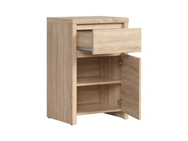 Kaspian Cabinet 49×77 cm – 1 Door, 1 Drawer, Handleless | Sonoma Oak