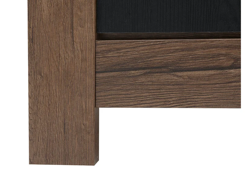 Balin Sideboard 160×85 cm – 2 Doors, 3 Drawers, Soft-Close | Monastery Oak & Black Oak