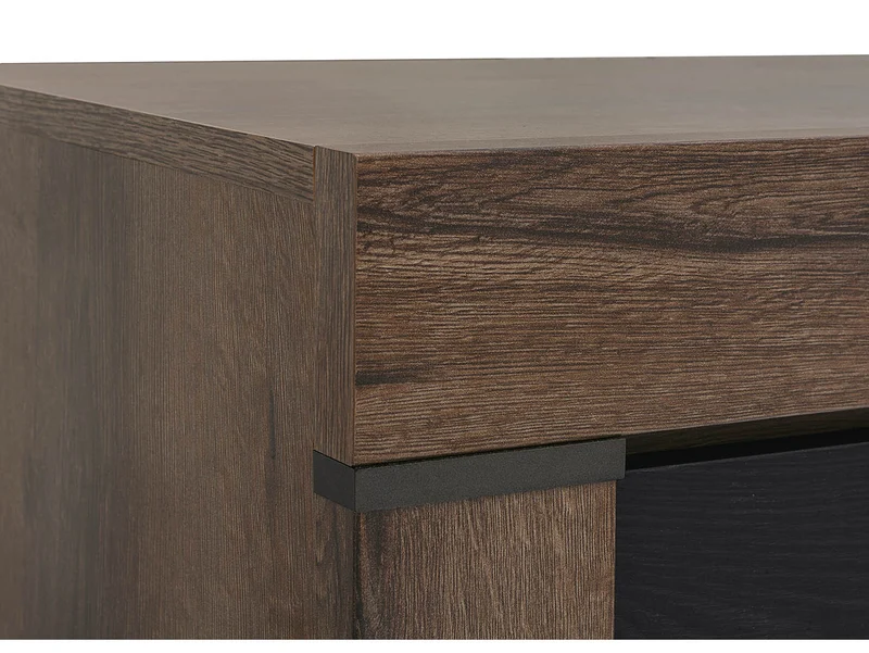 Balin Sideboard 160×85 cm – 2 Doors, 3 Drawers, Soft-Close | Monastery Oak & Black Oak
