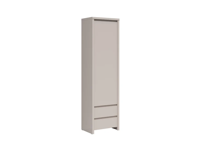 Kaspian Tall Narrow Bookcase 56 cm with Door & 2 Drawers – Uni Kashmir
