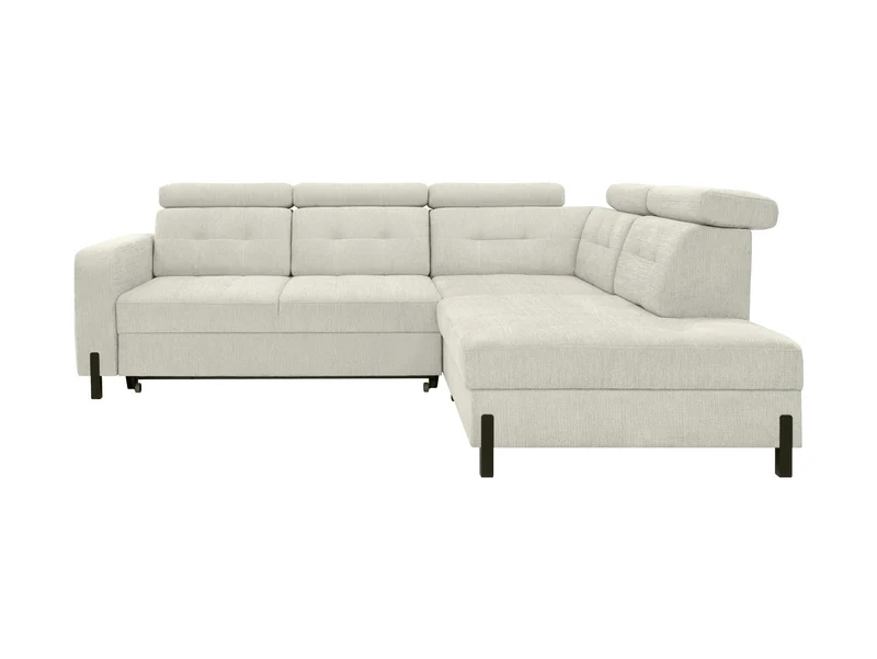 Maxim L Pull-Out Corner Sofa Bed 280x231 cm with Storage – Beige Kansas 4