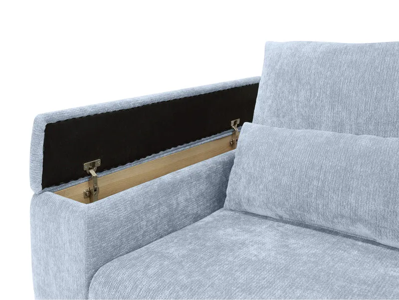 Stretto D 2-Seater Sofa Bed 177x104 cm with Storage – Chenille Vibe 70