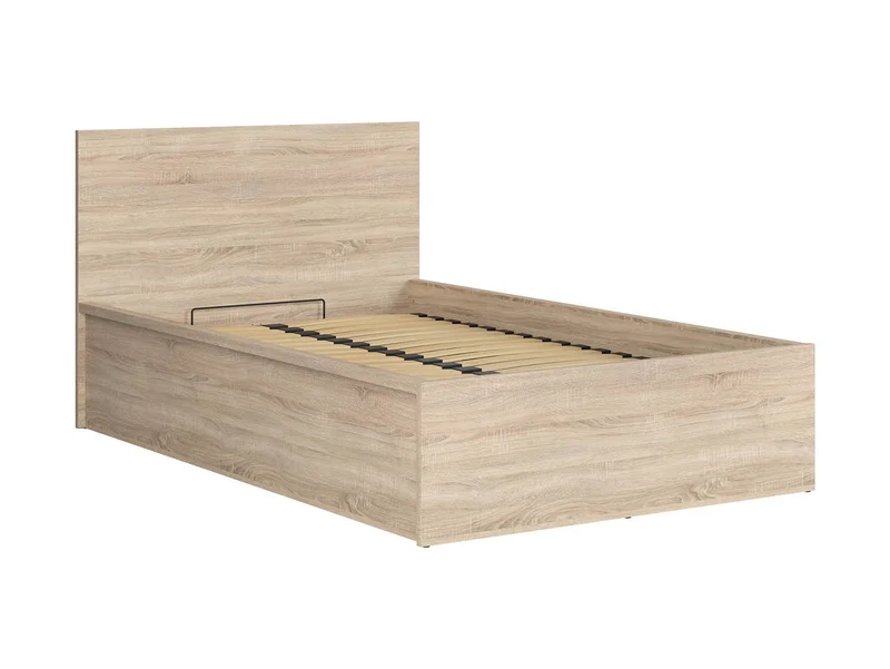 Tetrix — Bed 120 × 200 cm with Storage | Sonoma Oak | Mattress Not Included
