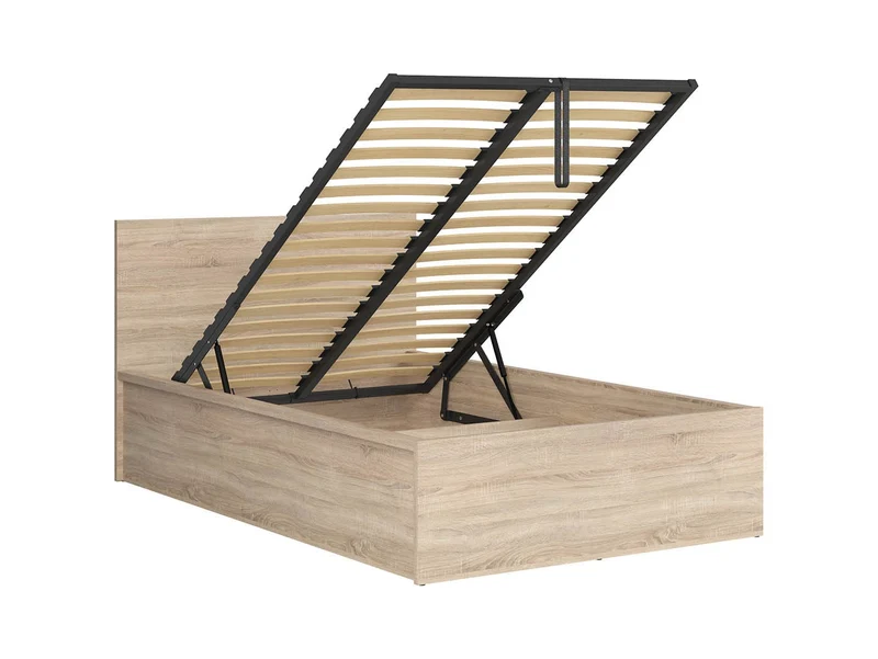 Tetrix — Bed 120 × 200 cm with Storage | Sonoma Oak | Mattress Not Included
