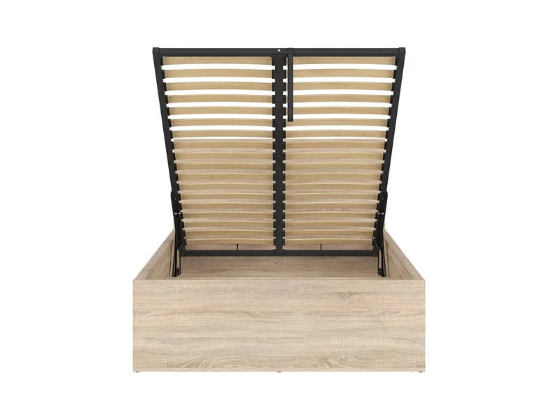 Tetrix — Bed 120 × 200 cm with Storage | Sonoma Oak | Mattress Not Included