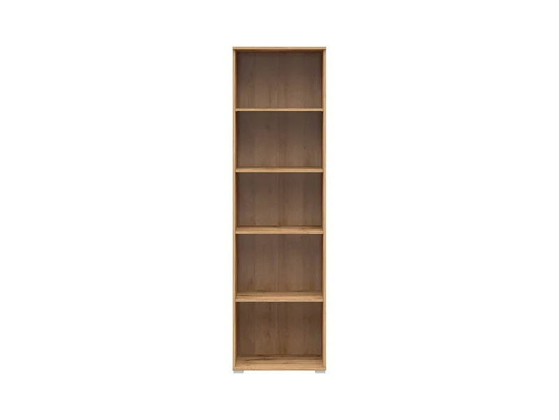 Zele — Tall Open Bookcase | 4 Shelves | 56 × 195 cm | Wotan Oak
