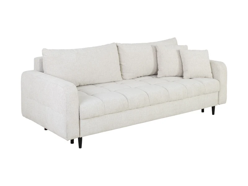 Sorella 3-Seater Sofa Bed 231x105 cm with Storage – Pearl Chenille