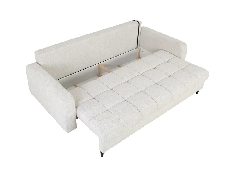 Sorella 3-Seater Sofa Bed 231x105 cm with Storage – Pearl Chenille