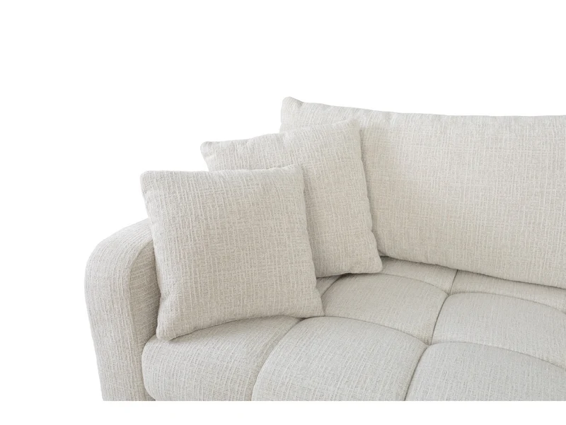 Sorella 3-Seater Sofa Bed 231x105 cm with Storage – Pearl Chenille