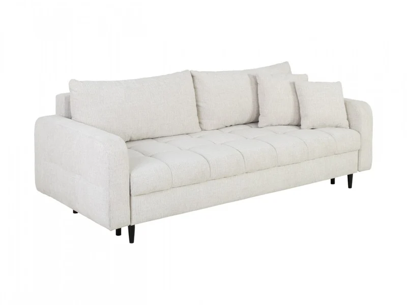 Sorella 3-Seater Sofa Bed 231x105 cm with Storage – Pearl Chenille