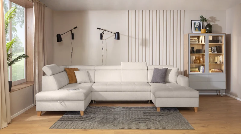 Saragossa Corner Sofa Bed with Storage 331 cm – Kansas 4