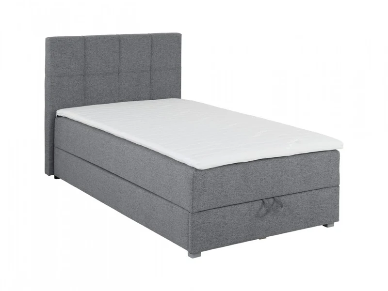 Winer Continental Bed 100x200 cm with Mattress & Topper – Neve 85 Fabric