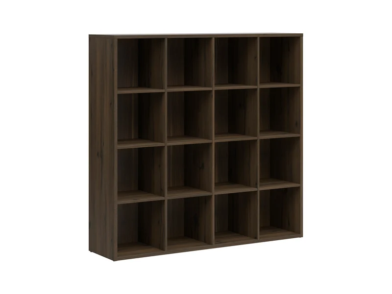 Nepo Plus — Large Bookcase | 16 Cube Shelves | 151 cm | Noble Oak