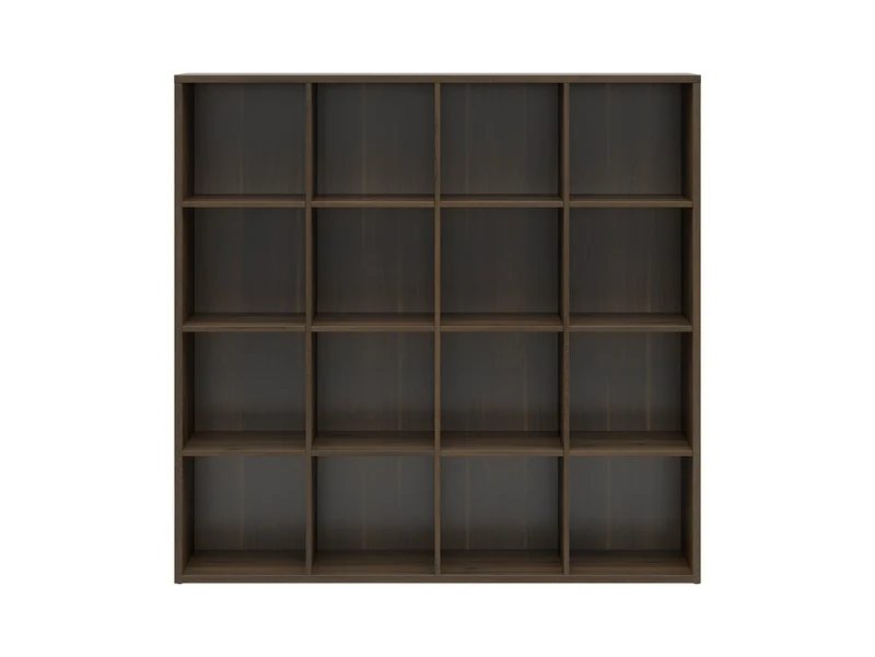 Nepo Plus — Large Bookcase | 16 Cube Shelves | 151 cm | Noble Oak