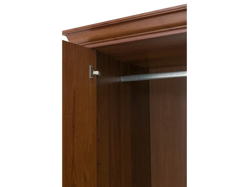 Kent — 2-Door Wardrobe with Drawer | 110 cm | Chestnut